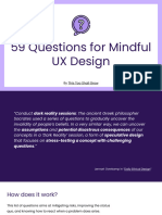 Questions Mindful Ux Design