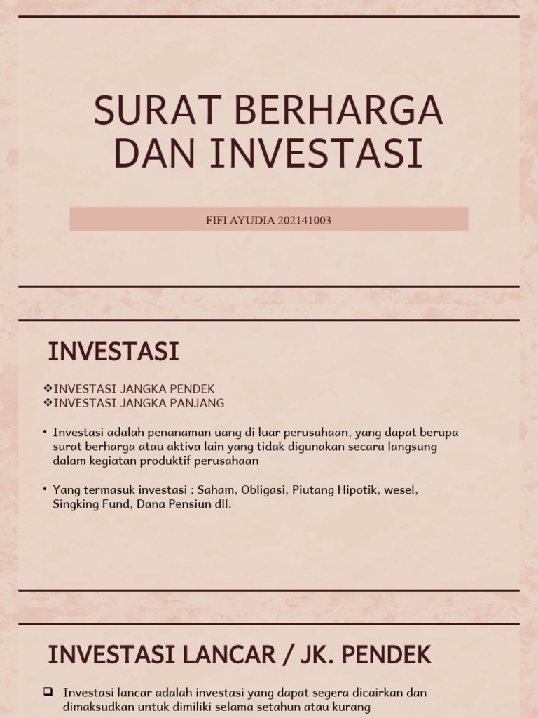 Surat Berharga Negara sebagai Aset Investasi Aman