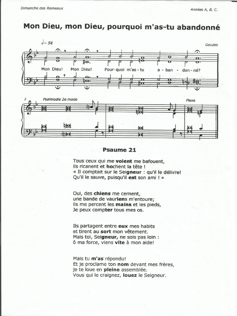 Psaume 21 | PDF