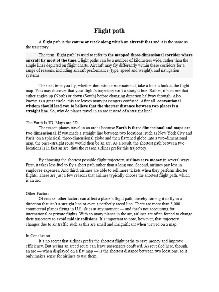 Flight Path | PDF | Flight | Map