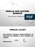 Paraja Dhe Sistemi Bankar