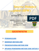 Inverse Distance Weighted (IDW)