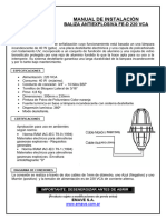 Manual Faro Antiexplosivo FE-D 220 Vca