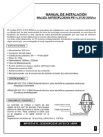 Manual Faro Antiexplosivo FE1-L5 120 220vca 1
