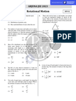 Rotational Motion: Arjuna Jee 2023