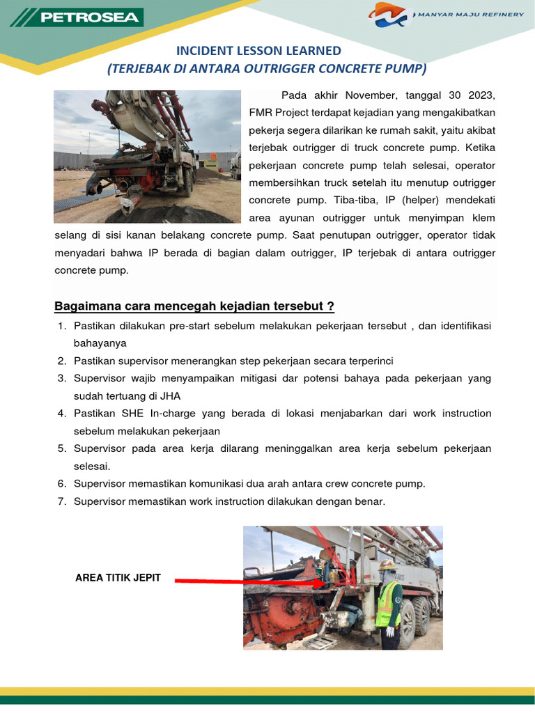 Lesson Learn Concrete Pump Pdf