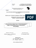 Efficacite Et Impact de l'IDE Sur La Croissance