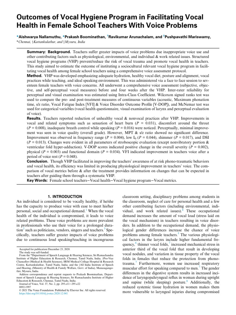 2023 nallamuthu outcomes of vocal hygiene program pdf