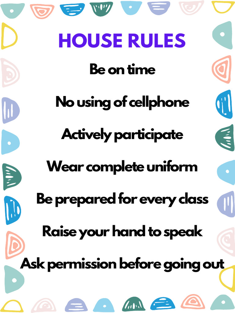House Rules PDF