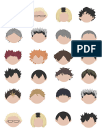 Haikyuu sticker print (a4)