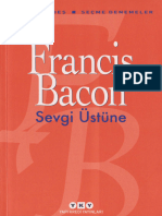 Francis Bacon - Sevgi Üstüne - Seçme Denemeler