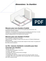 Mesures Et Dimensions Chambre Dressing SDB