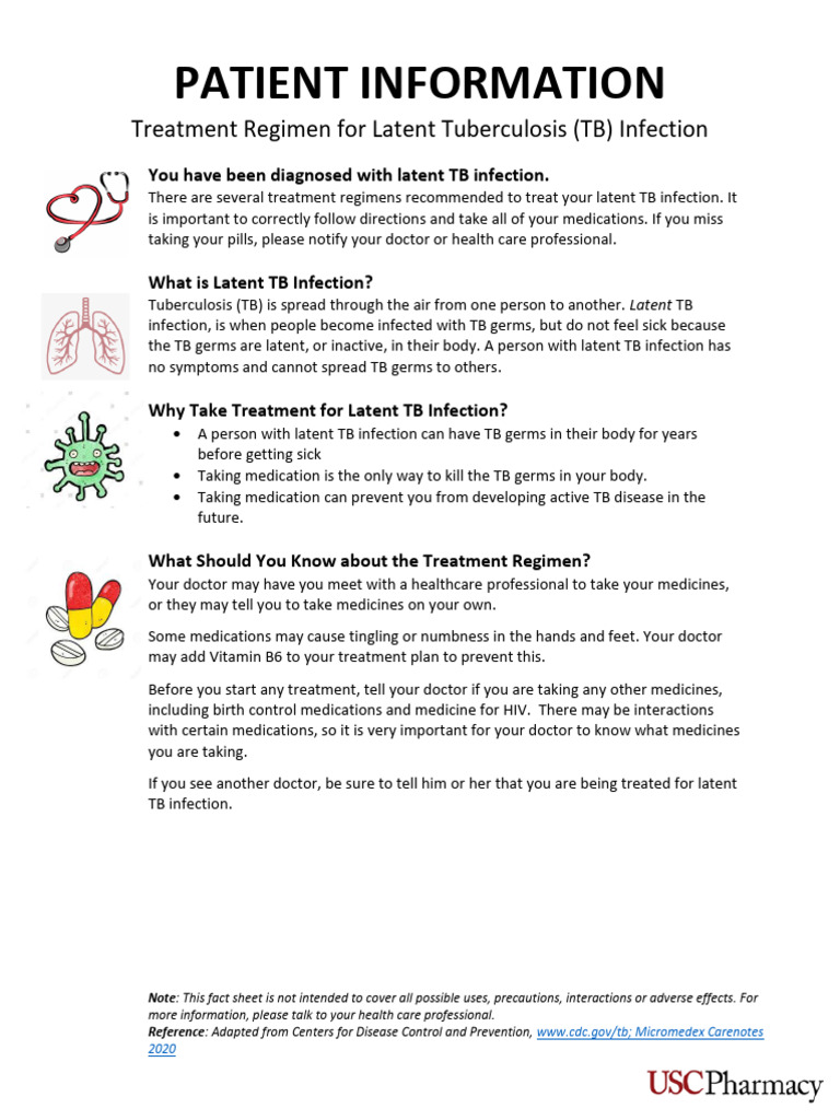 LTBI Patient Information English | PDF | Tuberculosis | Diseases And ...