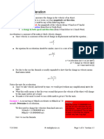 PHY 113 (Acceleration)