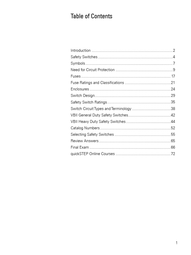 Siemens - Basics of Safety Switches | PDF | Fuse (Electrical) | Switch