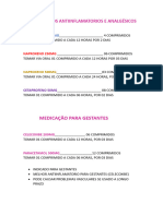 Medicamentos Antiinflamatorios e Analgesicos