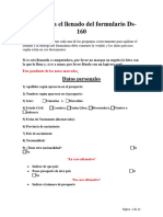 Cuestionario para El Formulario Ds-160 Ds