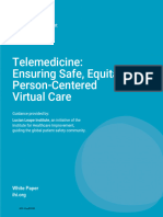 609 NonDOH TelemedicineSafePerson CenteredVirtualCare