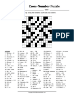 WorksheetWorks CrossNumber Puzzle 1