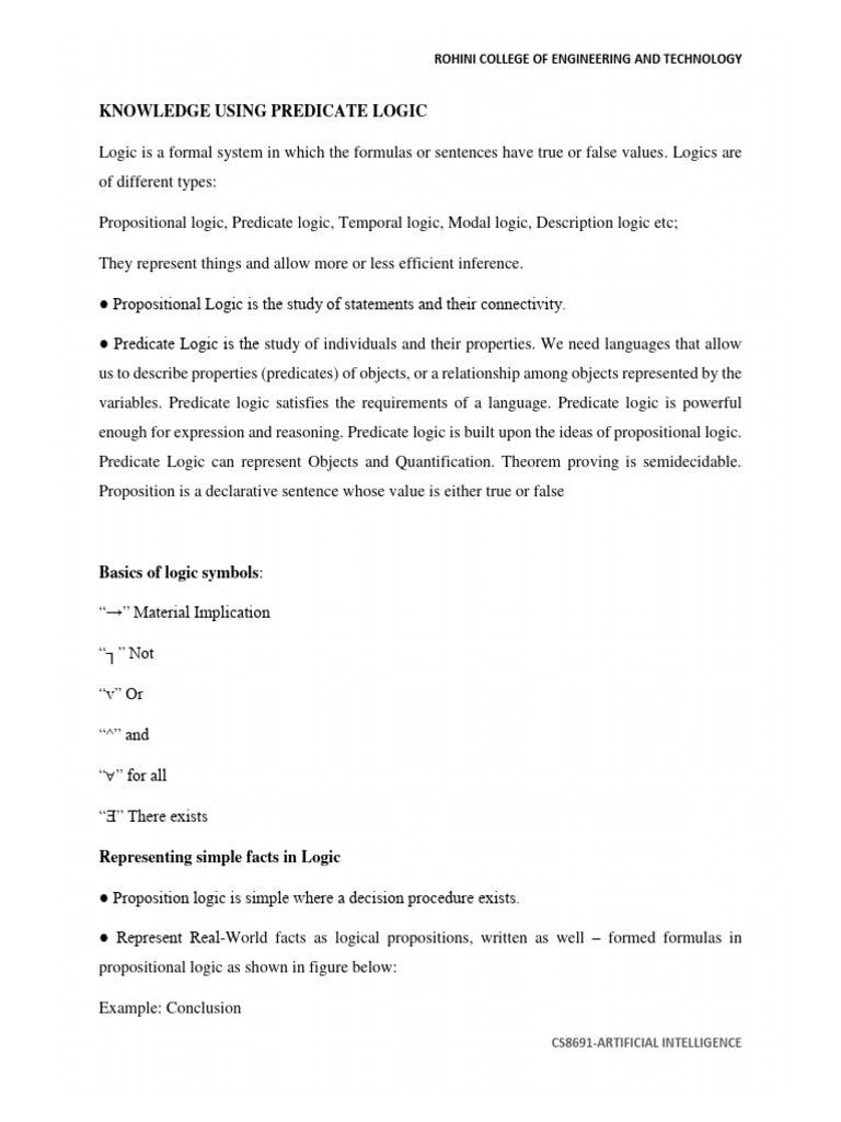 Knowledge representation download free pdf first order logic logic
