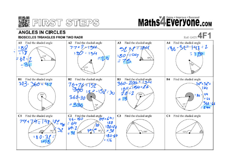 Math Homework Circles | PDF