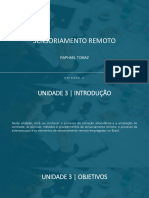 Slide Da Unidade - Sensoriamento Remoto II