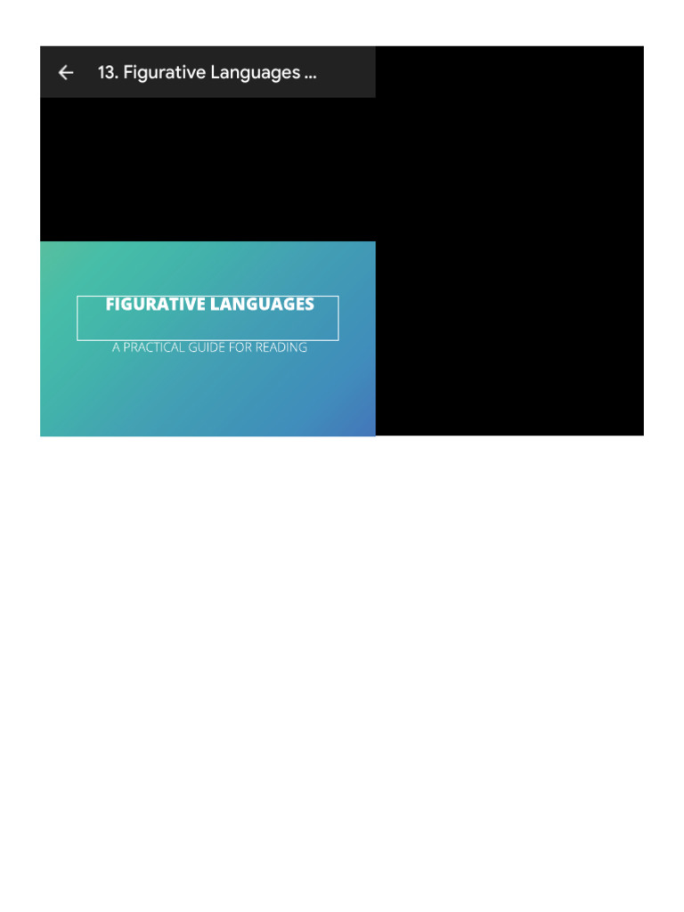 Figurative Languages Lecture PPTX Google Slides PDF