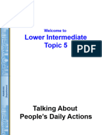 Lower Intermediate Topic 05 - People's Daily Actions - PPSX