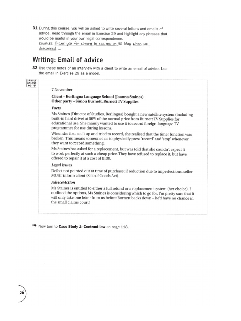 Legal Advice Email Template | PDF | Breach Of Contract | Consent