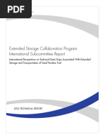 Extended Storage Collaboration Program International Subcommittee Report