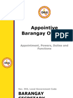 3 Appointive Barangay Officials
