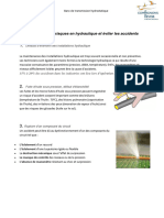 Comprendre Les Risques en Hydraulique Et Éviter Les Accidents