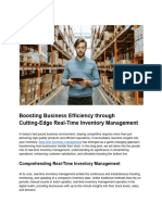 Maximizing Business Efficiency Through Advanced Real-Time Inventory Management
