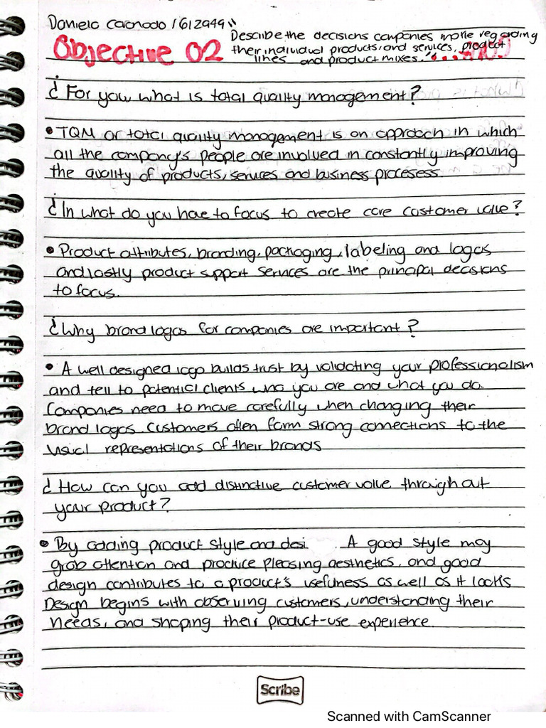Handwritten Q&A | PDF