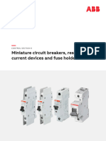 Miniature Circuit Breakers, Residual Current Devices and Fuse Holders