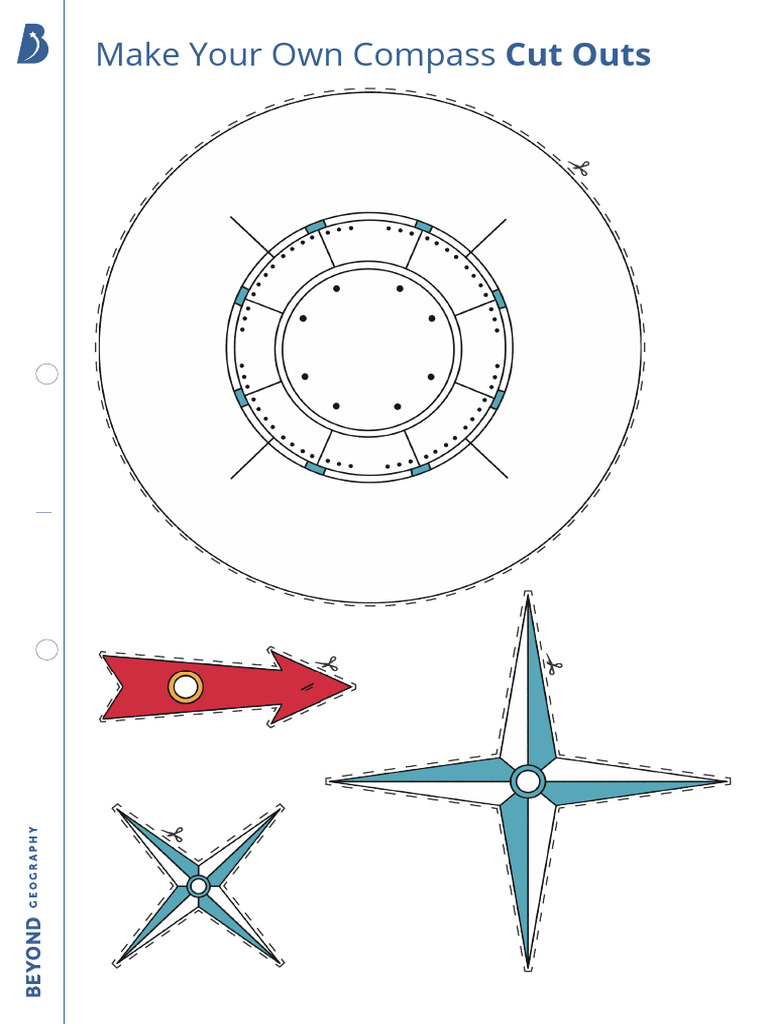 DIY Compass Cut Out Guide | PDF | Art