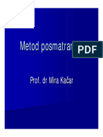 4 Metod Posmatranja