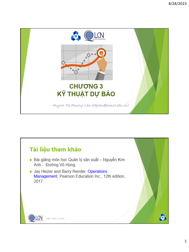 231.C2.QLSXKS.Kỹ thuật dự báo | PDF