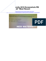 Instant Download Hesi Maternity 2019 Screenshots RN Most Recent PDF Scribd