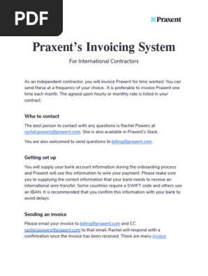Praxent's Invoicing System - Information Sheet for International Contractors (7)