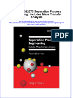 Instant Download 978 0131382275 Separation Process Engineering Includes Mass Transfer Analysis PDF FREE