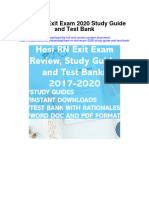 Hesi RN Exit Exam 2020 Study Guide and Test Bank