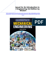 Instant Download Solution Manual For An Introduction To Mechanical Engineering 3rd Edition by Wickert PDF Scribd