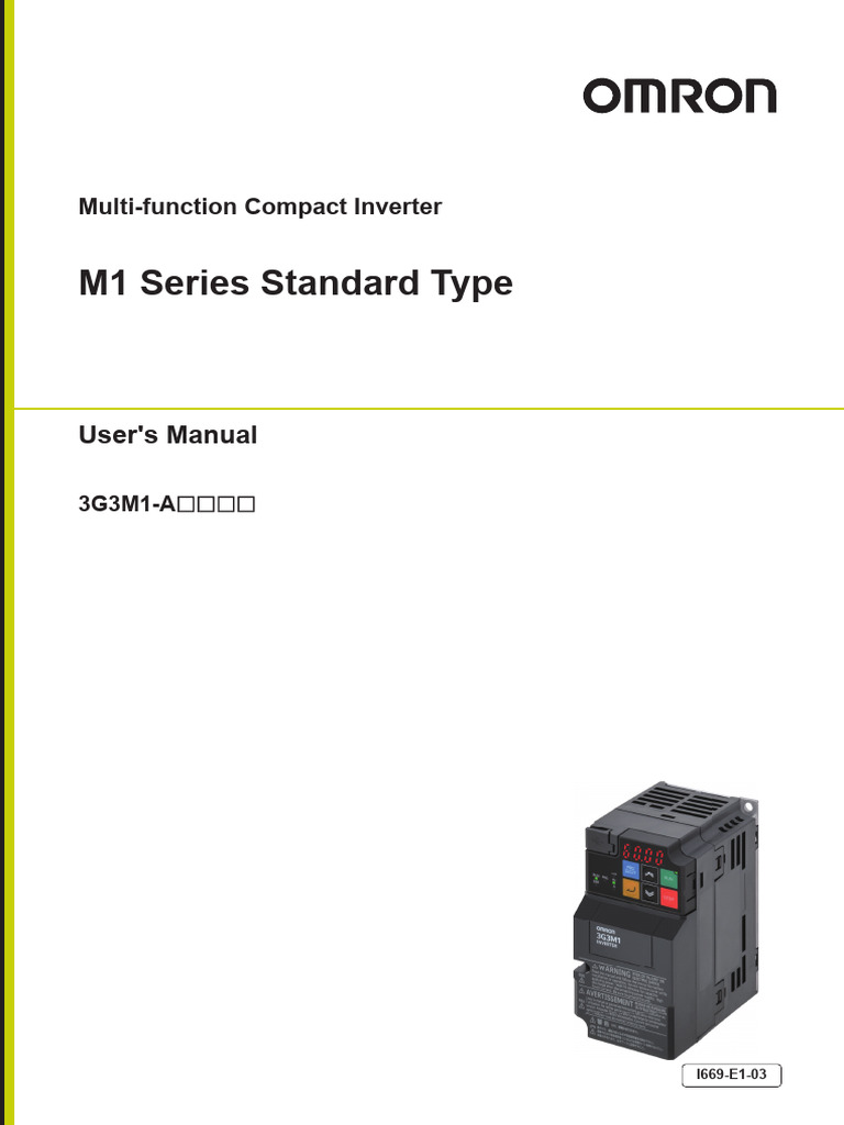 M1 Series Standard Type: User's Manual | PDF | Electric Motor | Feedback