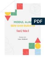 MODUL SENI MUSIK X Fase E - Lulu Andriani