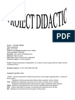 Avap Proiect Didactic