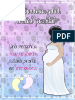 Cuaderno Salud Control Prenatal : Una Personita Estará Pronto en