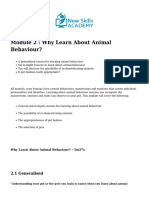 Module 2 Why Learn About Animal Behaviour