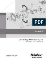 Low Voltage Alternator - 4 Pole: Installation and Maintenance
