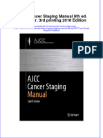 Instant Download Ajcc Cancer Staging Manual 8th Ed 2017 Corr 3rd Printing 2018 Edition PDF FREE